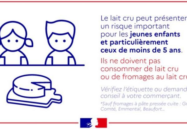 Image d'illustration pour Le lait cru peut présenter un rique important pour les jeunes enfants et particulièrement ceux de moins de 5 ans